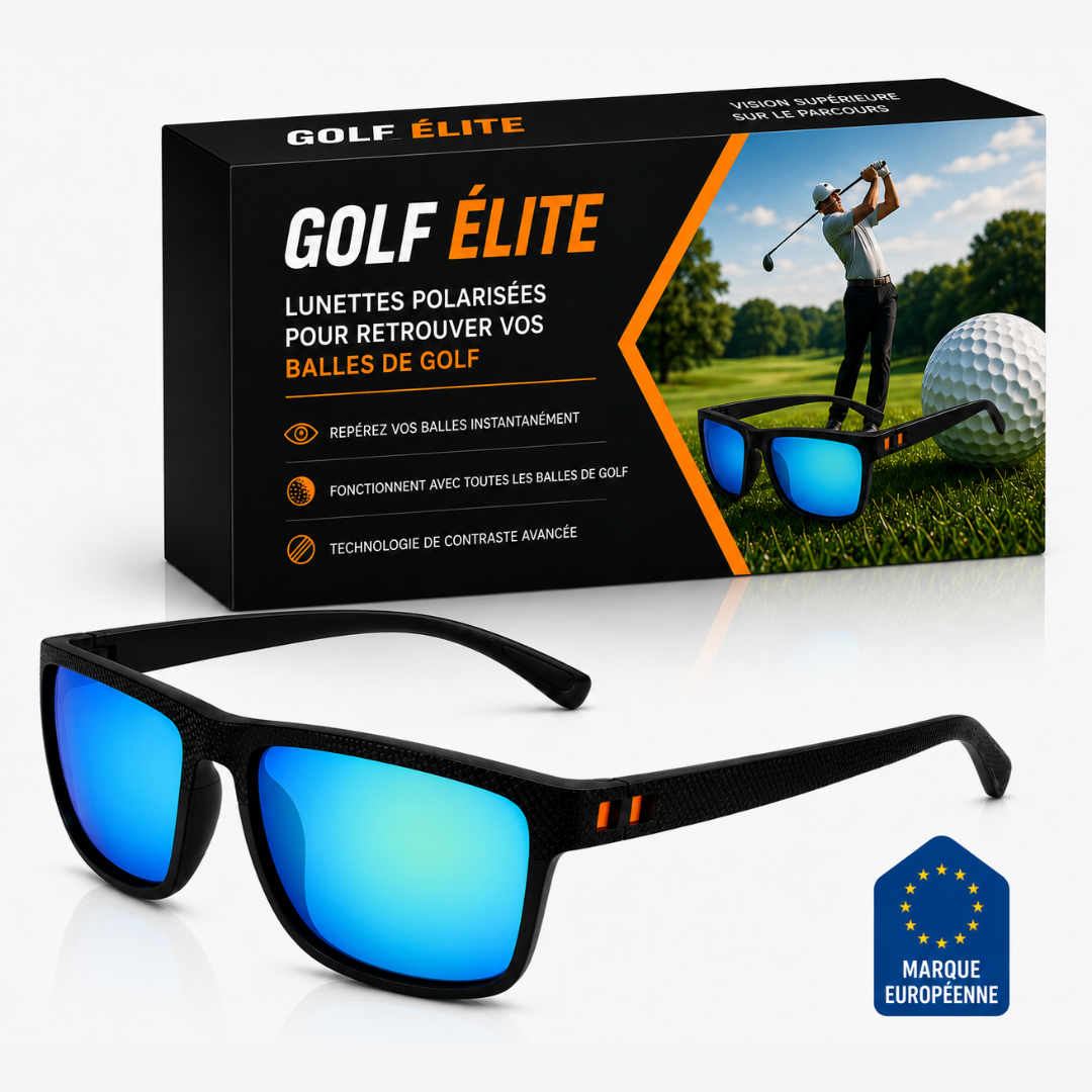 Lunettes hyper polarisées de golf
