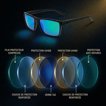 Lunettes hyper polarisées de golf