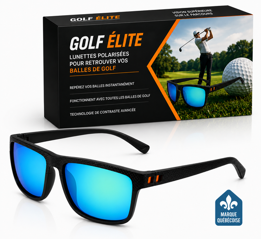 Lunettes hyper polarisées de golf