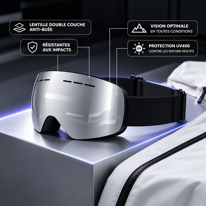 KOVA – Lunettes de ski anti-buée avec protection UV
