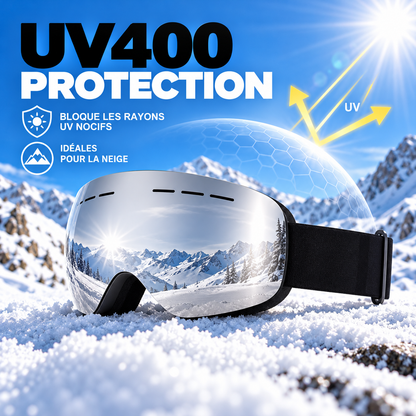 KOVA – Lunettes de ski anti-buée avec protection UV